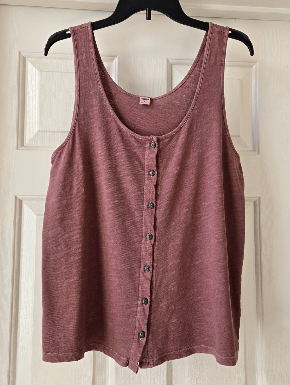 Old Navy Mauve Button Front Tank Top Medium